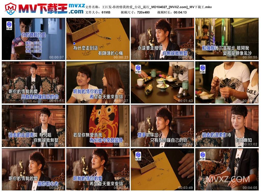 王江发-你的情我的爱_台语_流行_MD104027